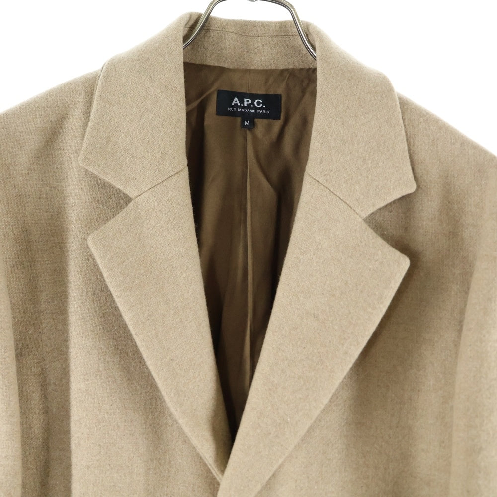 A.P.C(アーペーセー) ウールチェスターコート キャメル 24156-1-27181