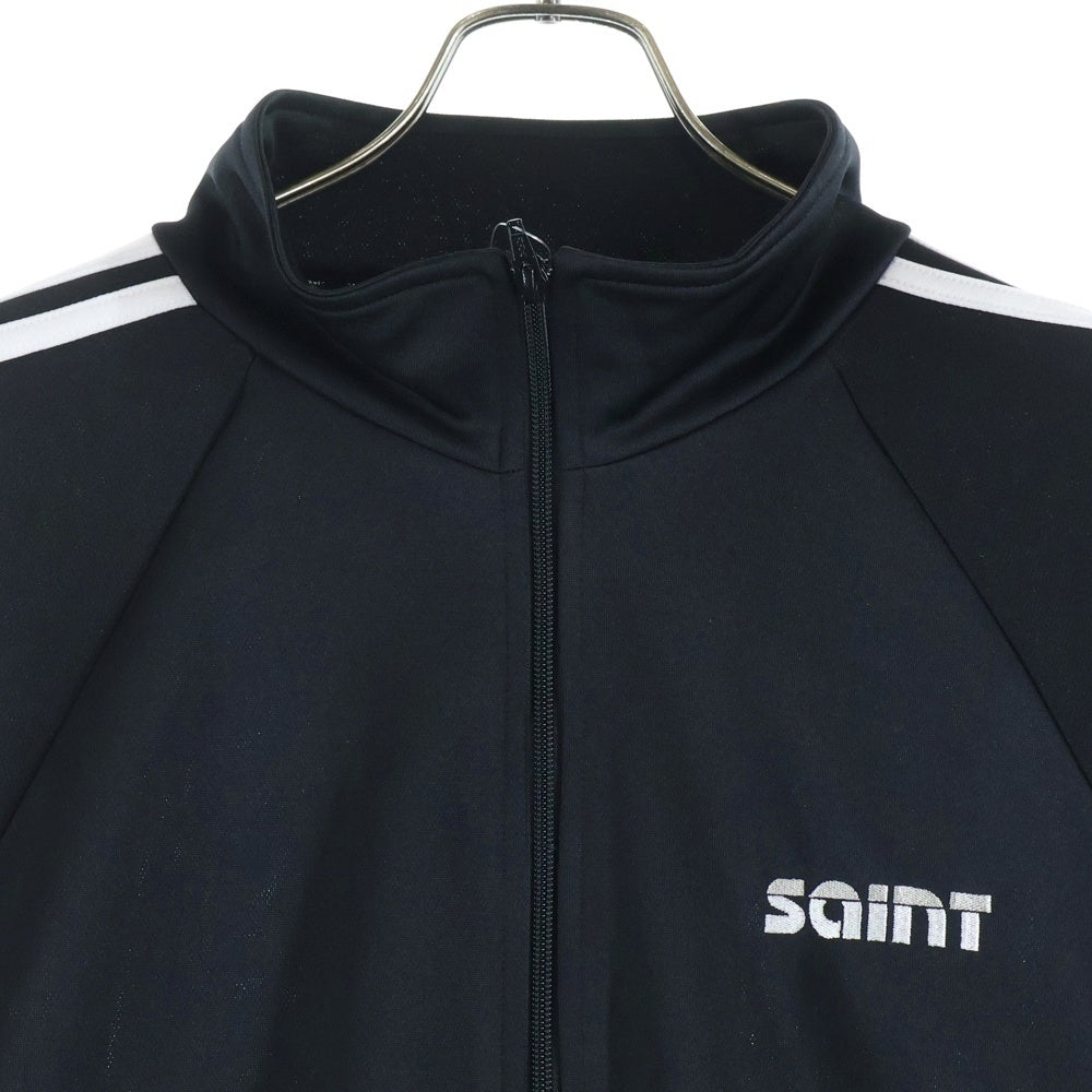 SAINT MICHAEL(セントマイケル) 24AW TRACK JACKET ロゴ刺繍 トラックジャケット ブラック SM-YS1-0000-072