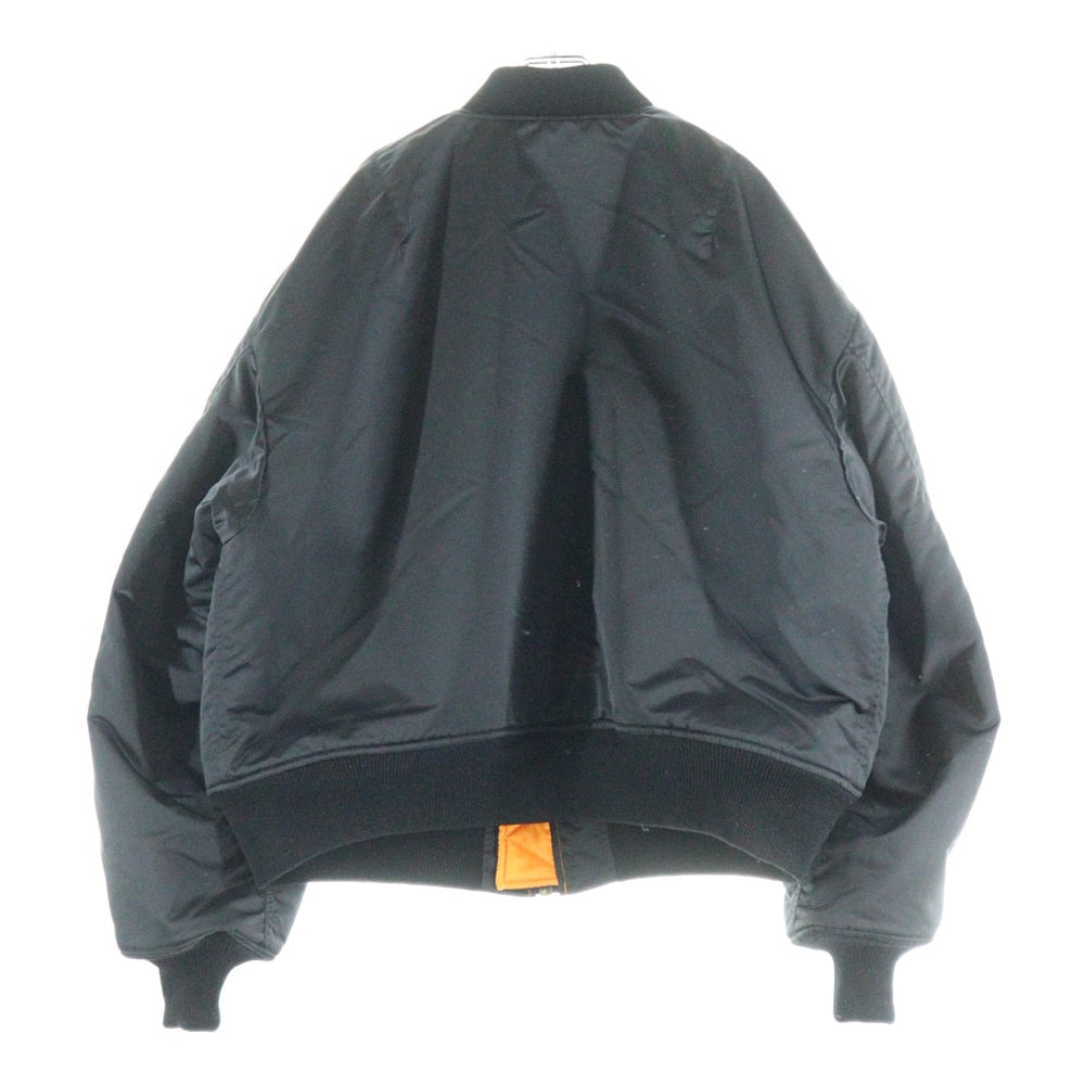 SAINT MICHAEL(セントマイケル) 24AW NO DAMEGE MA-1 ノーダメージMA-1 リバーシブルボンバージャケット ブラック/オレンジ SM-YS1-0000-063