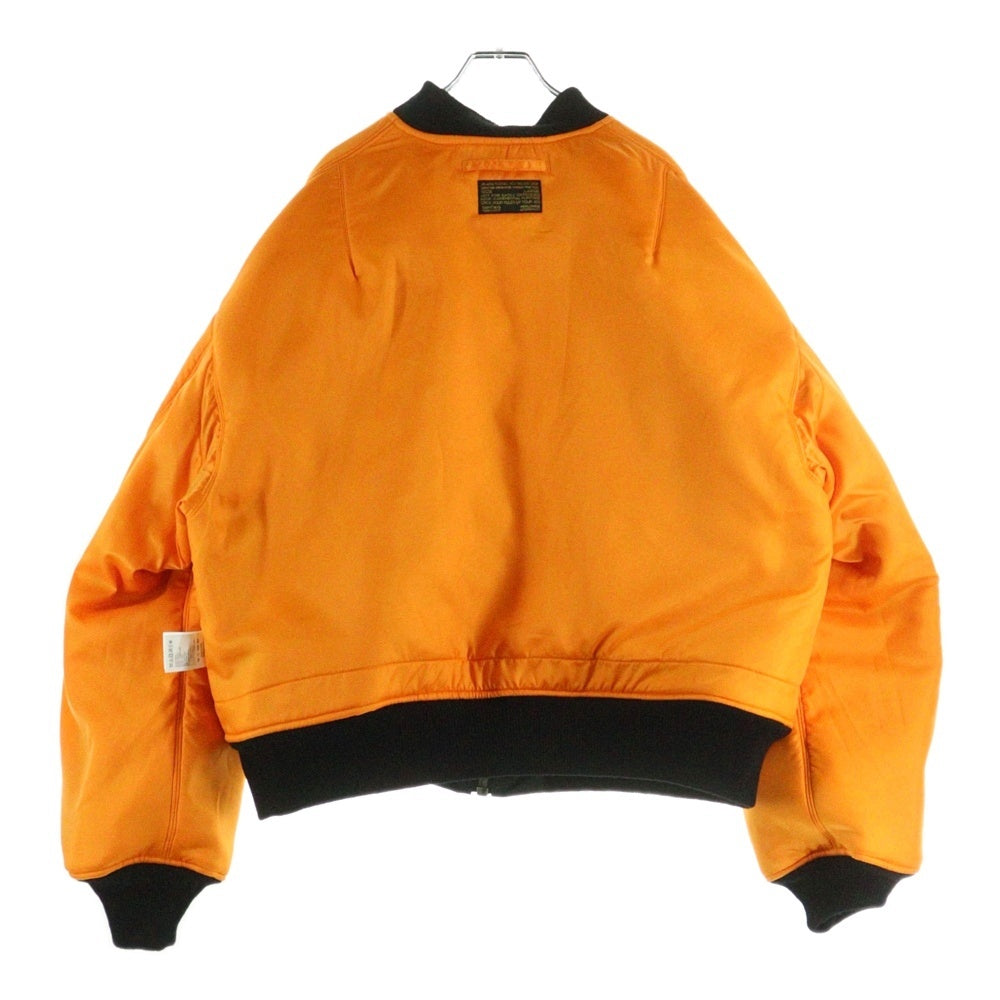 SAINT MICHAEL(セントマイケル) 24AW NO DAMEGE MA-1 ノーダメージMA-1 リバーシブルボンバージャケット ブラック/オレンジ SM-YS1-0000-063