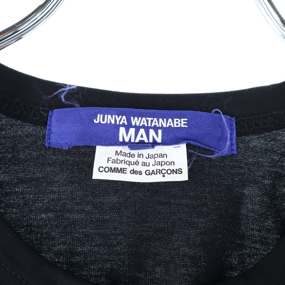 COMME des GARCONS JUNYA WATANABE MAN(コムデギャルソンジュンヤワタナベマン) 23AW ×SIMEK L/S プリント長袖Tシャツ カットソー ブラック WL-T024