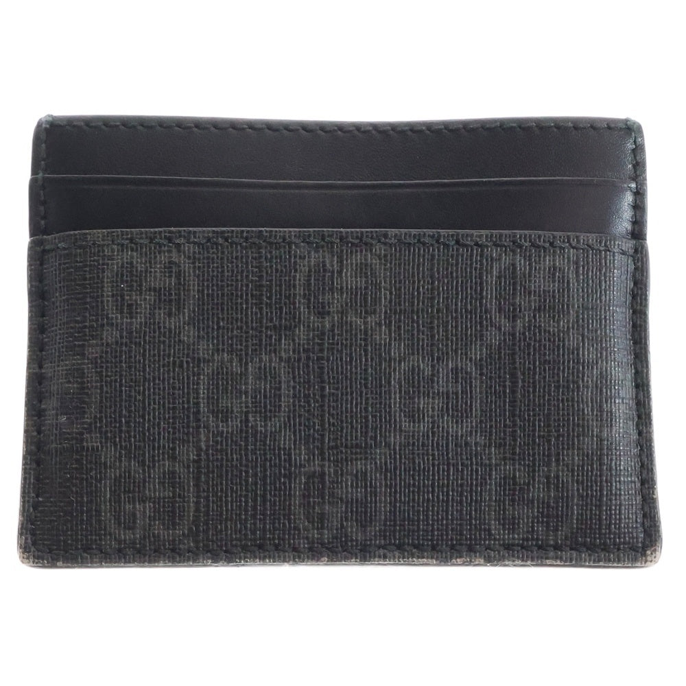 GUCCI(グッチ) GGスプリーム キングスネークプリント カードケース ブラック 451277