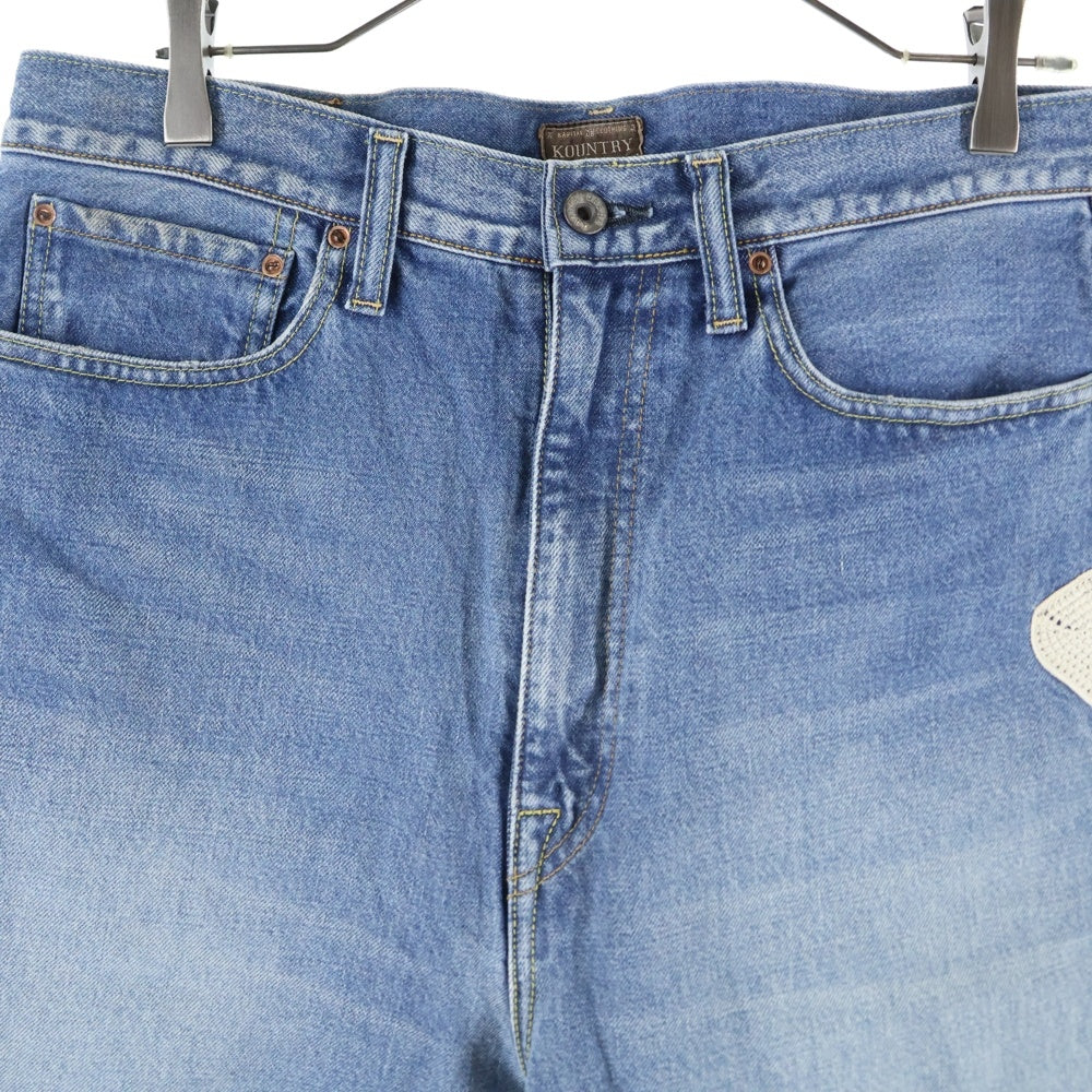 KAPITAL(キャピタル) 14oz Bone Denim 5P Shorts 14オンス ボーンデニムショーツ ハーフパンツ インディゴ EK-1448SPA