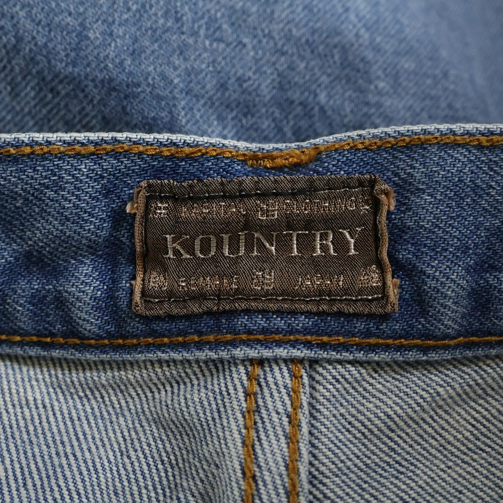 KAPITAL(キャピタル) 24SS 14oz DENIM SHORTS STUDS REMAKE スタッズ付き リメイクデニムショーツ インディゴ EK-1626SP