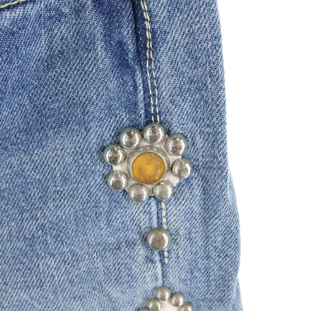 KAPITAL(キャピタル) 14oz 5P モンキーCISCOスタッズデニムパンツ インディゴ EK-1174LPA