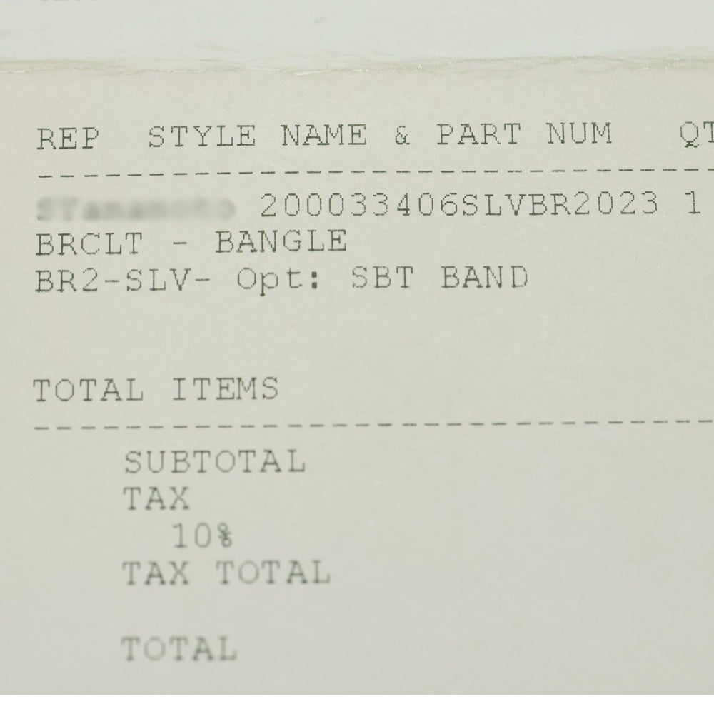 CHROME HEARTS(クロムハーツ) BANGLE SBT SBTバンドバングル ブレスレット シルバー BCA126