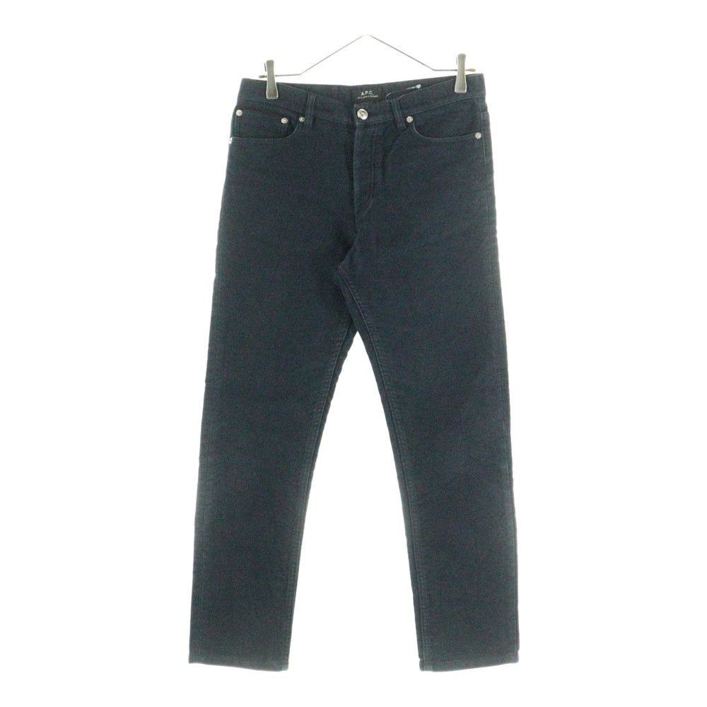 A.P.C(アーペーセー) 5ポケット ボタンフライ コットン ストレート パンツ ネイビー