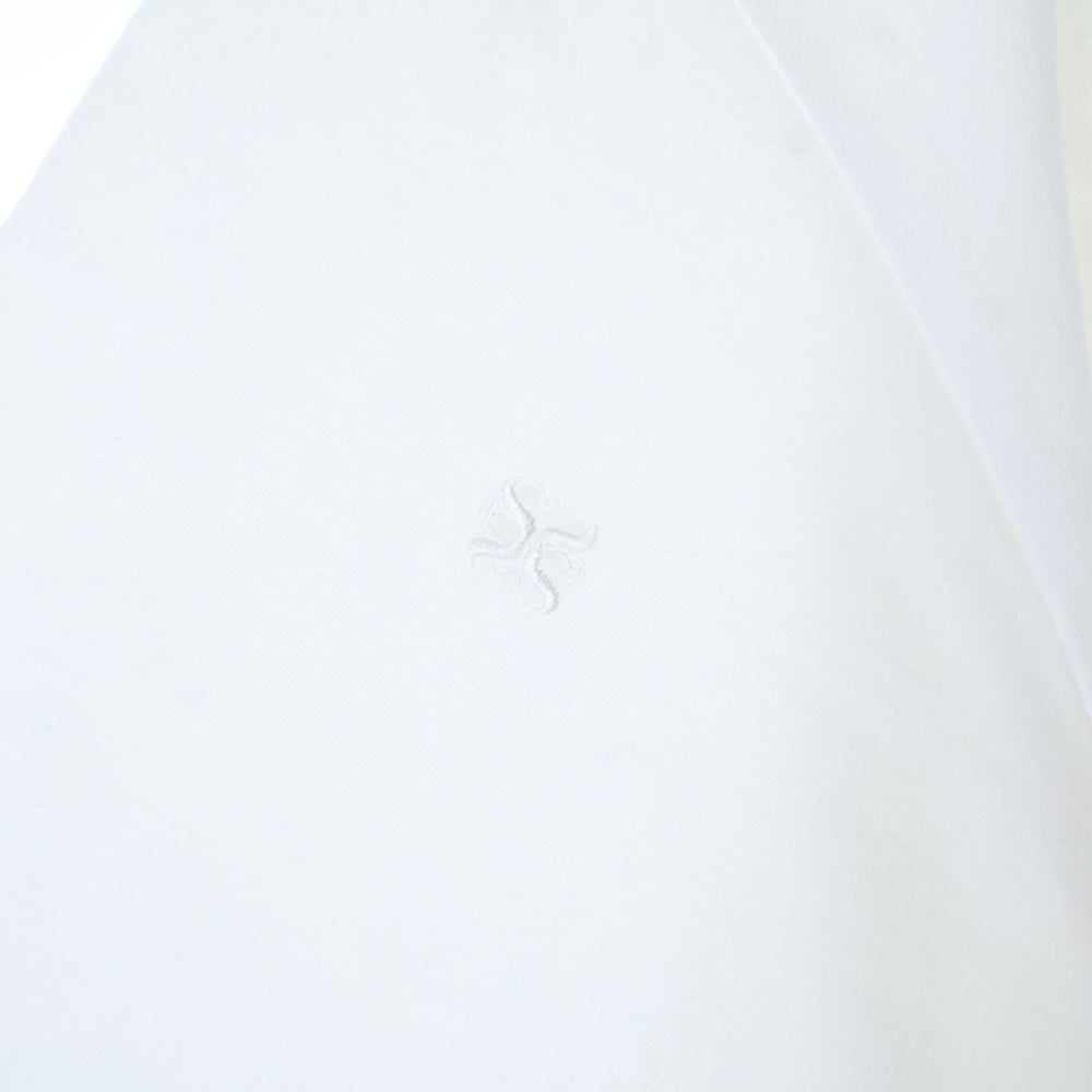 SATUR(セター) フロントロゴ プリント 半袖Tシャツ カットソー ホワイト SA23FWUT03