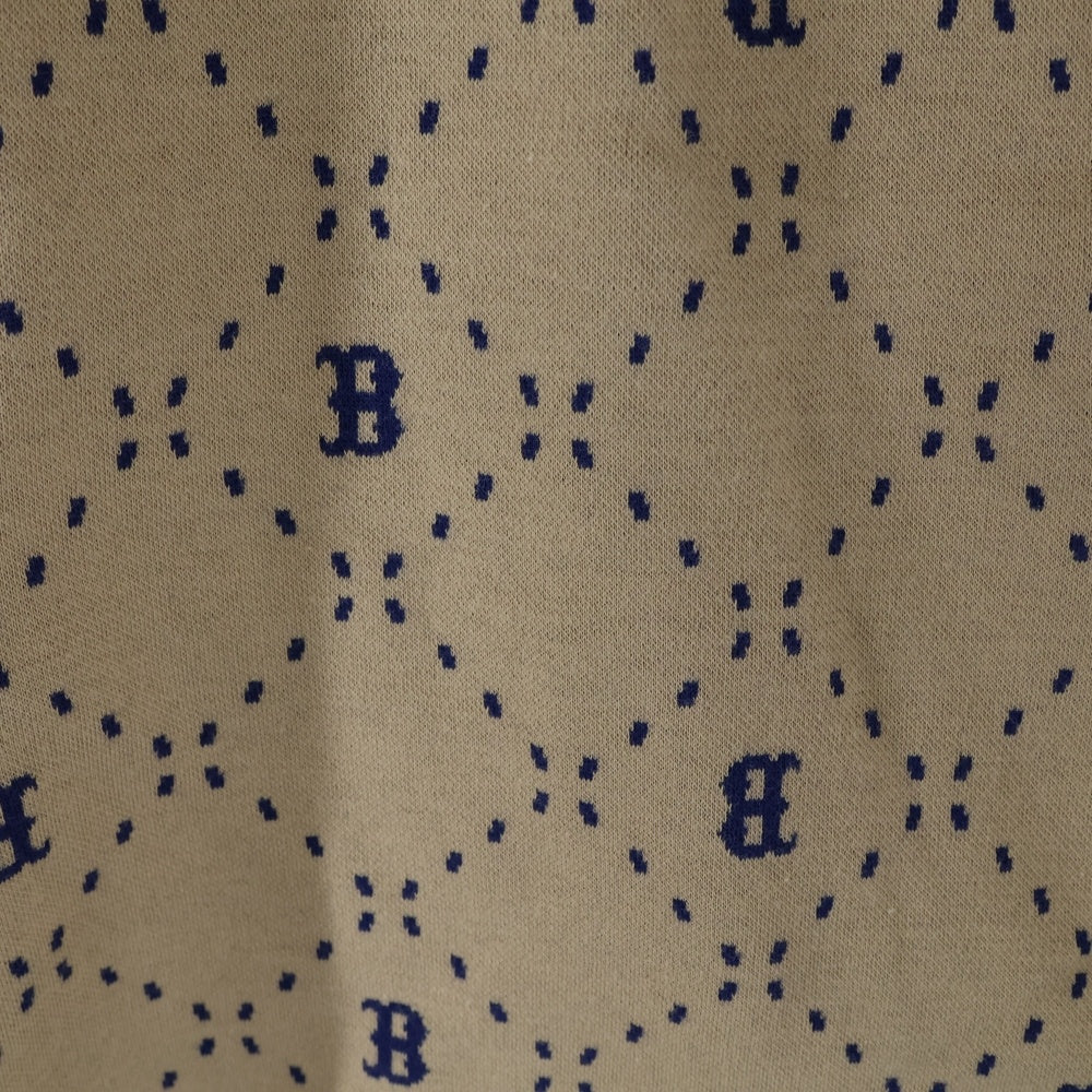 MLB(エムエルビー) ボストンレッドソックス スウェット 総柄 ショーツ ハーフパンツ ブラウン 3LSPM0133