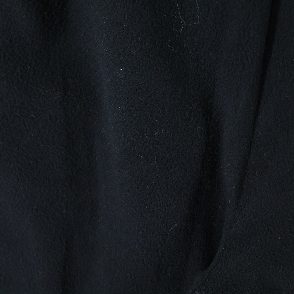 Matin Kim(マーティンキム) サイドロゴ ナイロン フリース切替 トラックパンツ ブラック MK2311PT009M0-BB-S