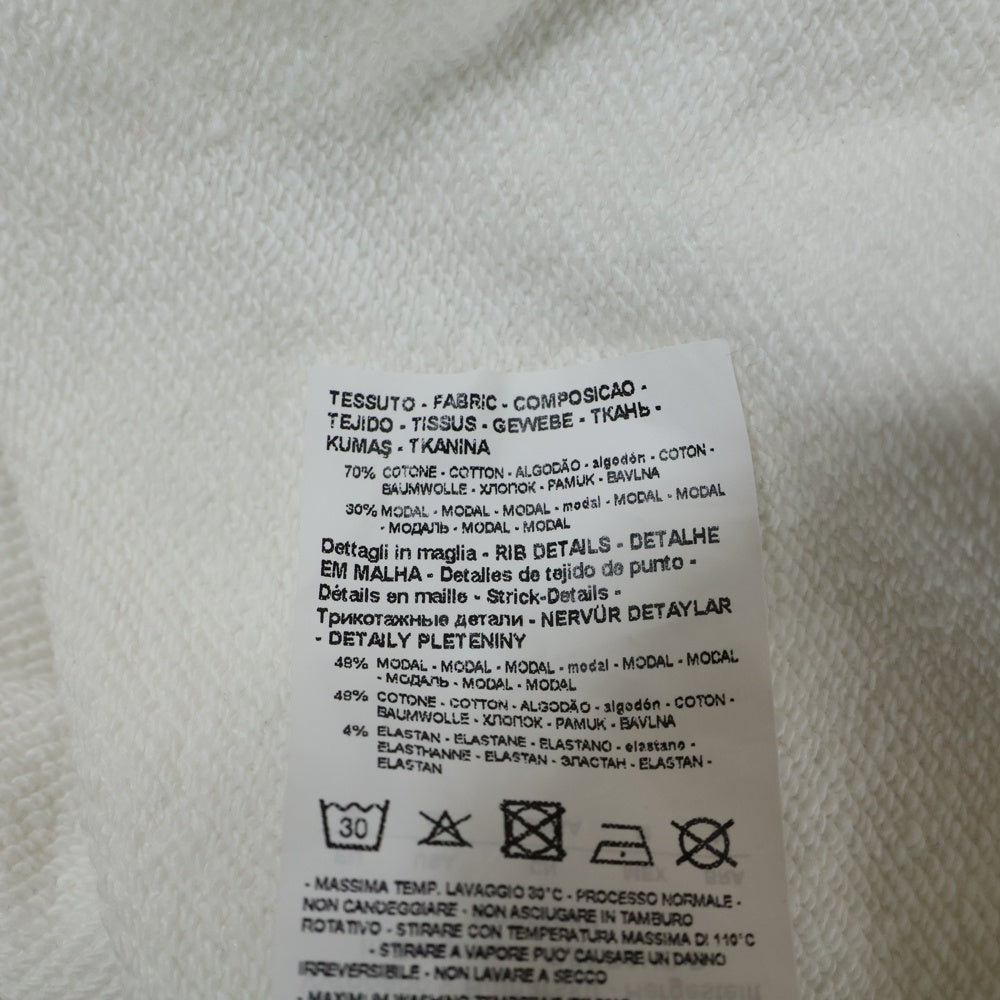 EMPORIO ARMANI EA7(エンポリオアルマーニイーエーセブン) フロントロゴ プリント クルーネックスウェットトレーナー ホワイト 7V1MFZ 1JRIZ