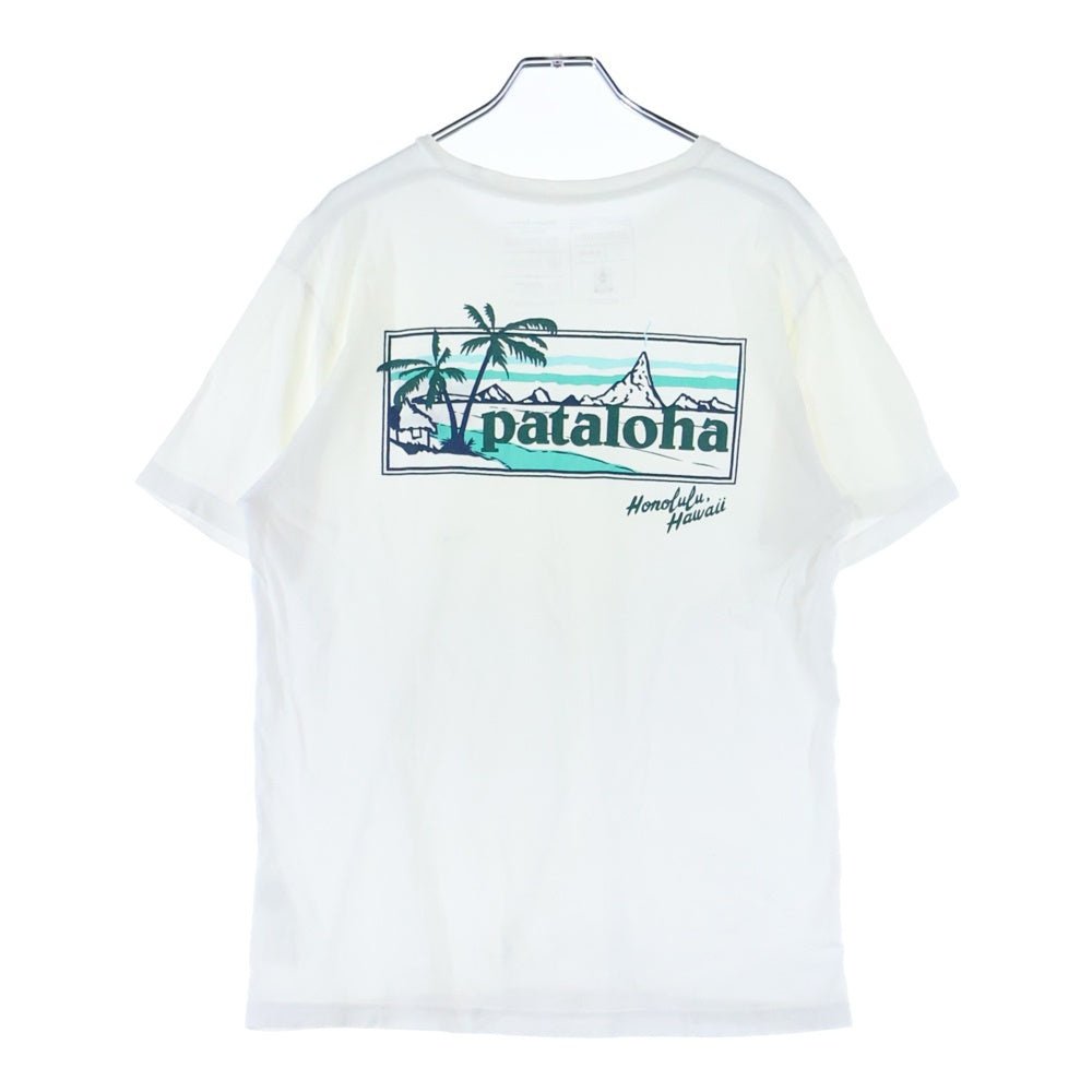 PATAGONIA(パタゴニア) バックロゴプリント 半袖シャツ カットソー ホワイト