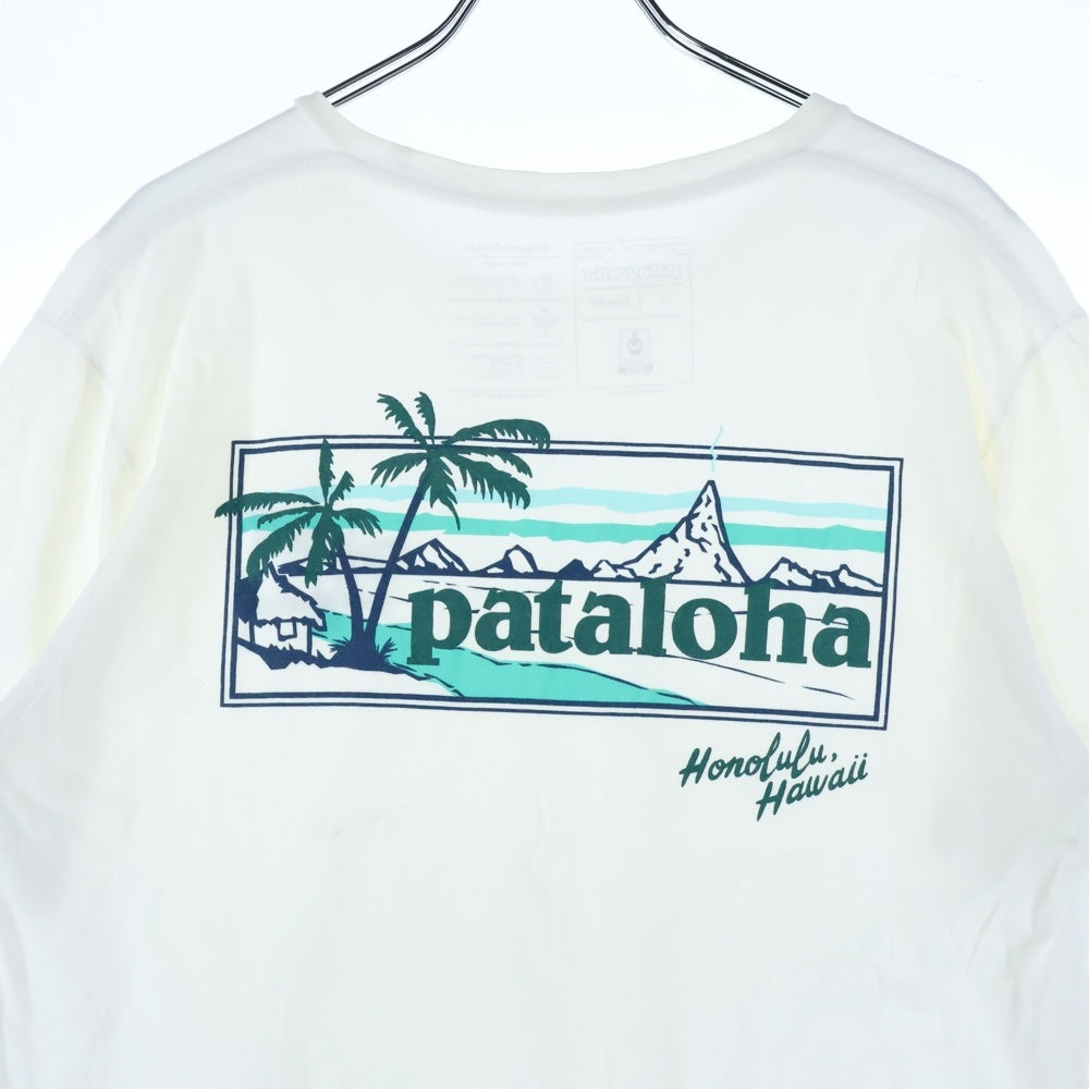 PATAGONIA(パタゴニア) バックロゴプリント 半袖シャツ カットソー ホワイト