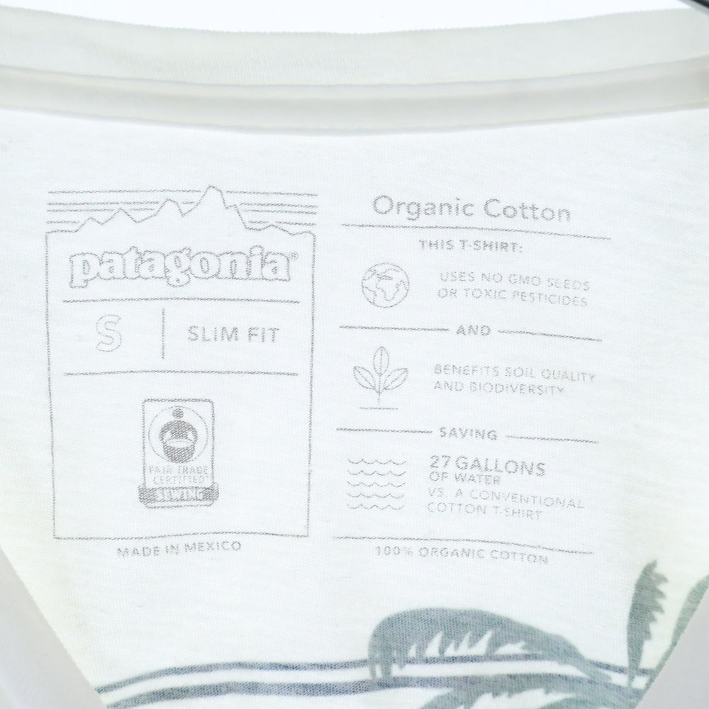 PATAGONIA(パタゴニア) バックロゴプリント 半袖シャツ カットソー ホワイト