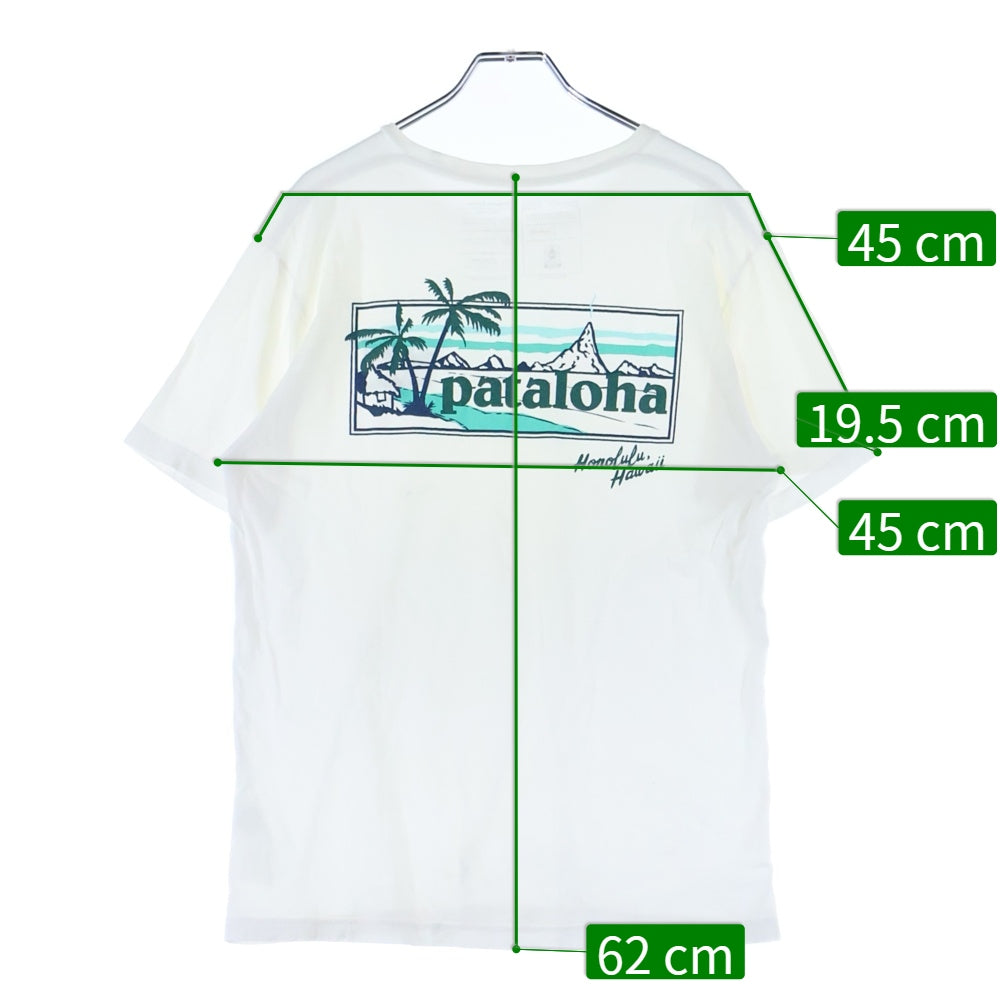 PATAGONIA(パタゴニア) バックロゴプリント 半袖シャツ カットソー ホワイト