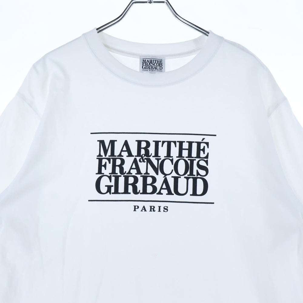 MARITHE FRANCOIS GIRBAUD(マリテフランソワジルボー) マリテクラシック ロゴプリント 半袖Tシャツ カットソー ホワイト 1MG23STS101