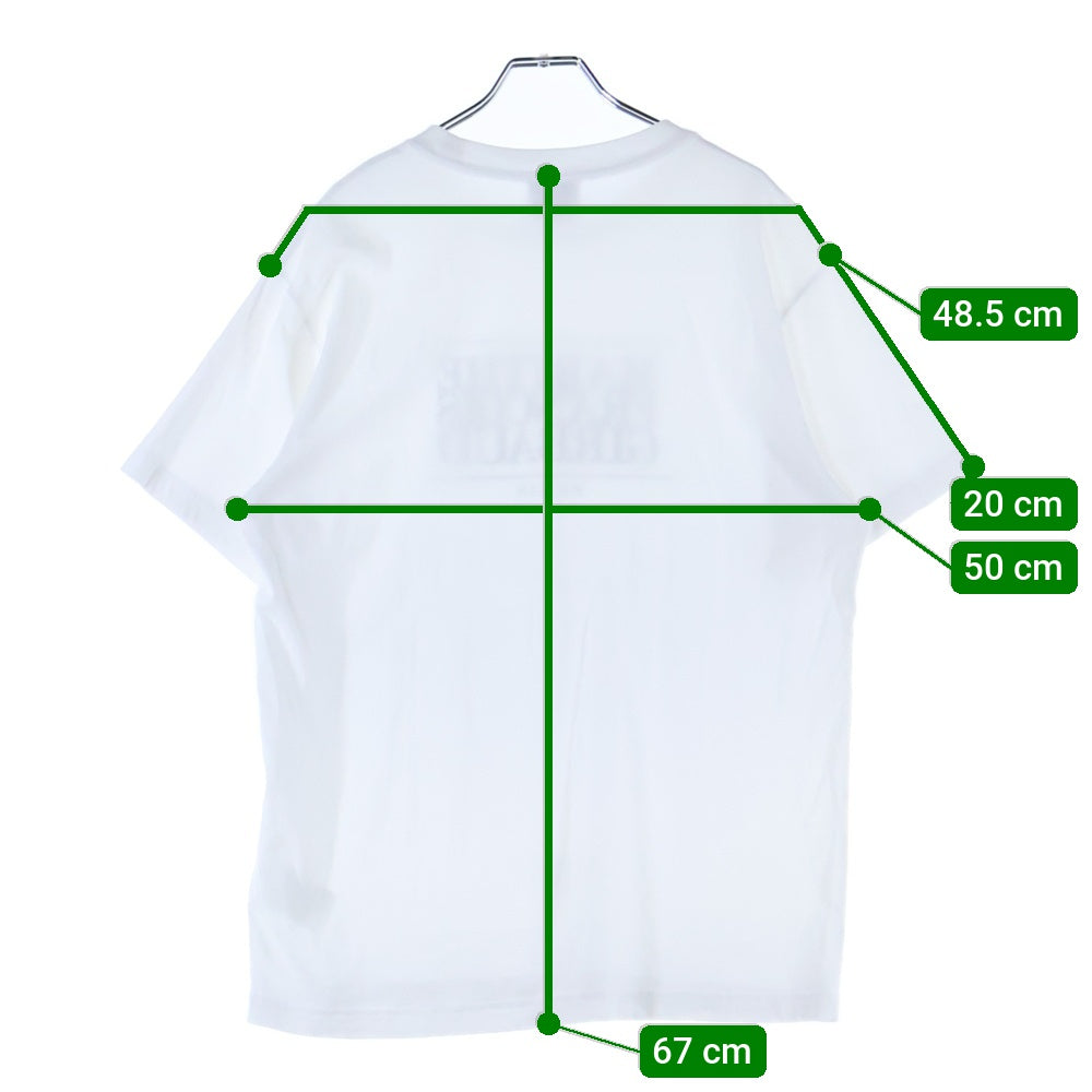 MARITHE FRANCOIS GIRBAUD(マリテフランソワジルボー) マリテクラシック ロゴプリント 半袖Tシャツ カットソー ホワイト 1MG23STS101