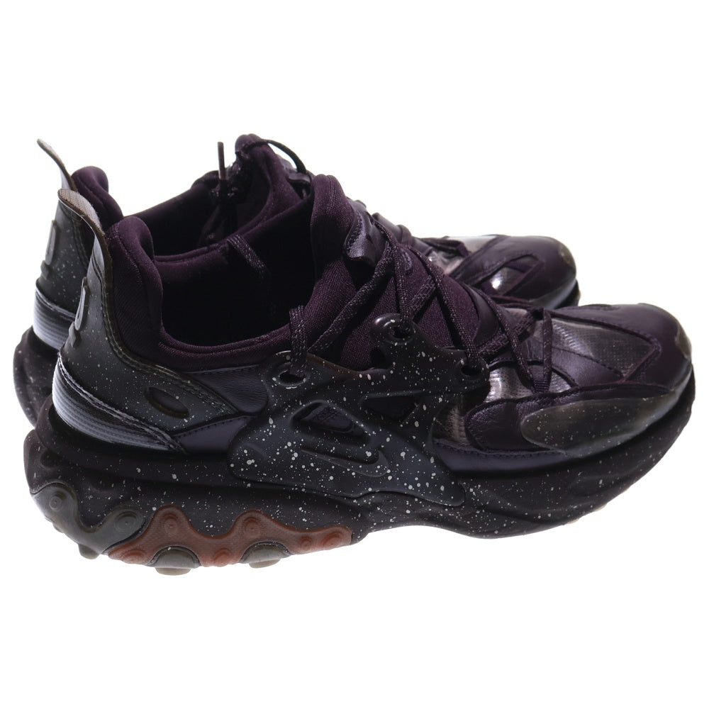 NIKE(ナイキ) ×UNDERCOVER REACT PREST MAHOGANY CU3459ー200 アンダーカバー リアクトプレスト マホガニー ロースニーカー US9.5/27.5cm パープル