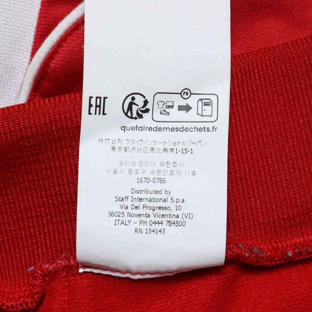 DSQUARED2(ディースクエアード) サイドロゴ トラックパンツ キルティング レッド S74KB0888