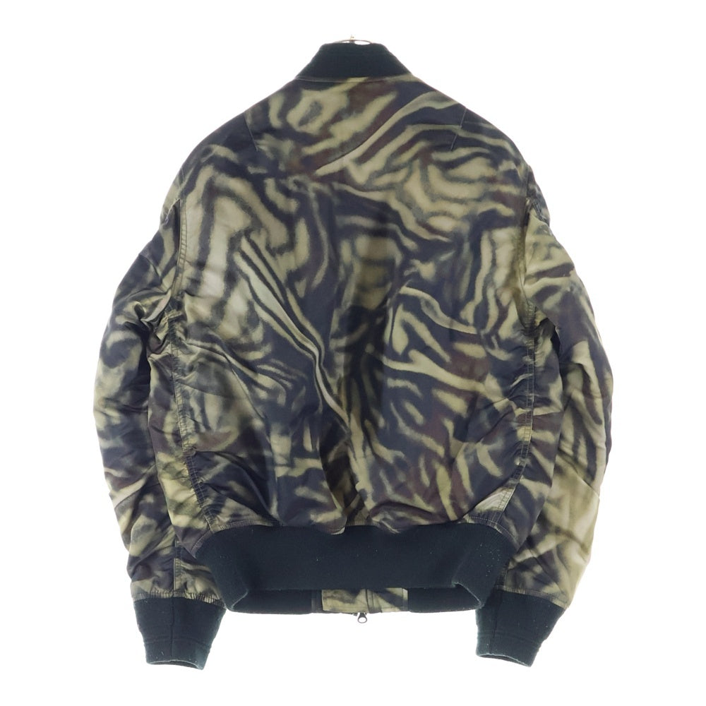 DIESEL(ディーゼル) J-DUBLEE MA-1 ジャケット ロゴ刺繍 ジップアップ ブルゾン カーキ A12602