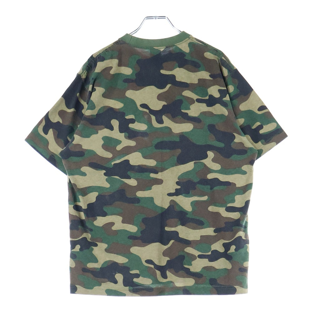 THE BLACK EYE PATCH(ブラックアイパッチ) 24SS OG LABEL SAFETY プリントロゴ 半袖シャツ カットソー カモ柄 迷彩