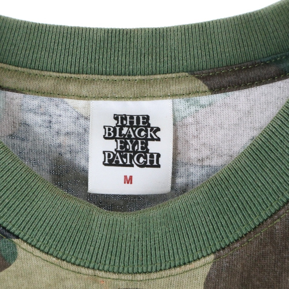 THE BLACK EYE PATCH(ブラックアイパッチ) 24SS OG LABEL SAFETY プリントロゴ 半袖シャツ カットソー カモ柄 迷彩