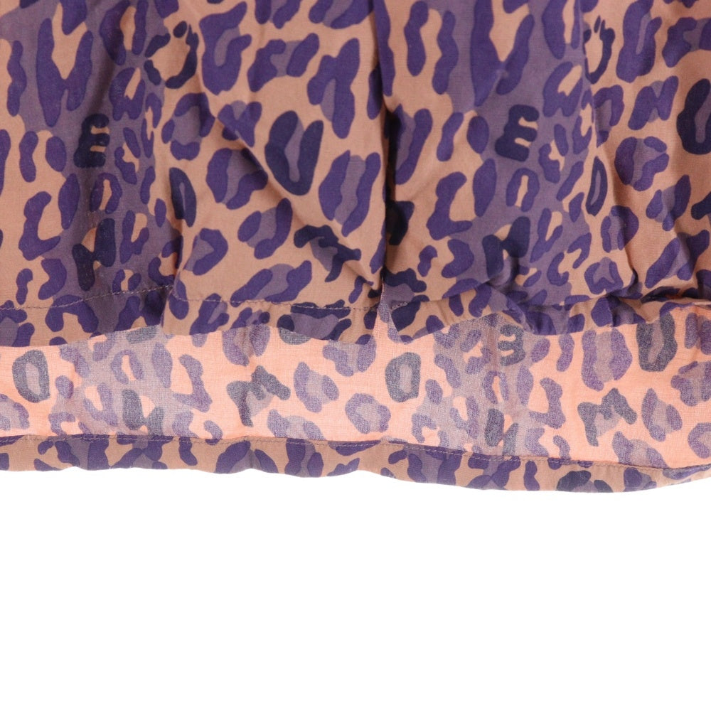 HUMAN MADE(ヒューマンメイド) LEOPARD ALOHA SHIRT レオパード総柄半袖シャツ オープンカラー 開襟 半袖シャツ パープル