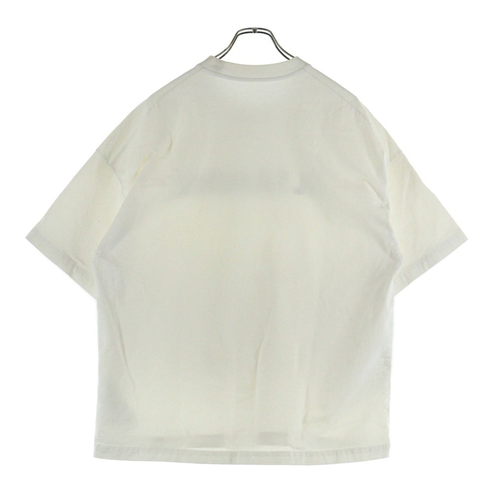 JIL SANDER(ジルサンダー) オーバーサイズ ロゴプリント 半袖Tカットソーシャツ カットソー ホワイト J21GC0001 J45148 ※首タグ欠損