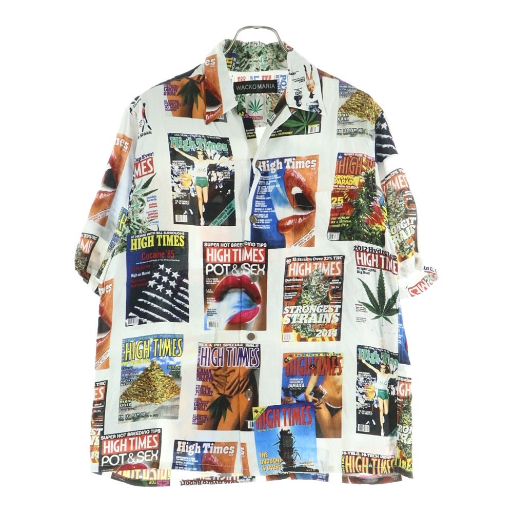 WACKO MARIA(ワコマリア) 25SS ×HIGH TIMES S/S HAWAIIAN SHIRT ハイタイムズ 総柄デザイン ハワイアン半袖シャツ マルチカラー