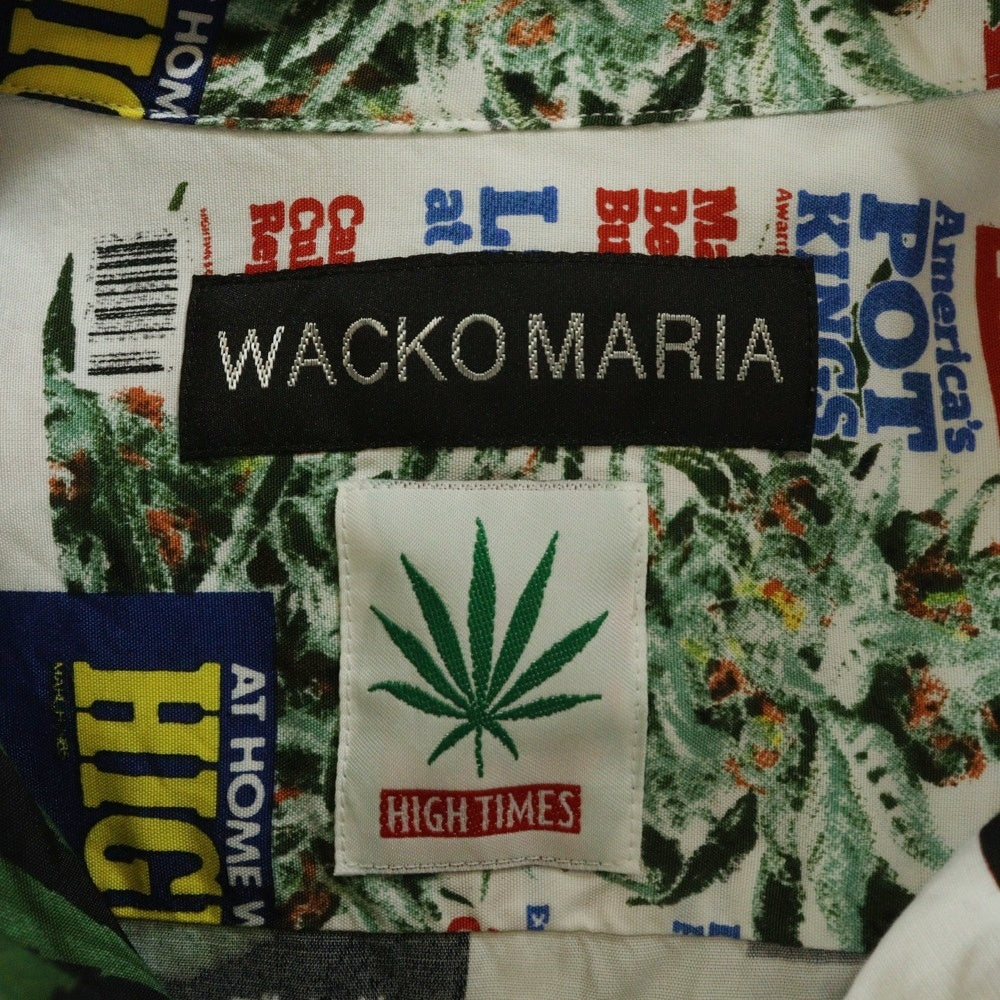 WACKO MARIA(ワコマリア) 25SS ×HIGH TIMES S/S HAWAIIAN SHIRT ハイタイムズ 総柄デザイン ハワイアン半袖シャツ マルチカラー