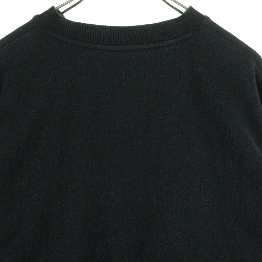 KITH(キス) ×Disney Mickey Classic Logo Crewneck ディズニー キャラクター/ボックス刺繍ロゴ スウェットクルーネックシャツ トレーナー ブラック KHM031780