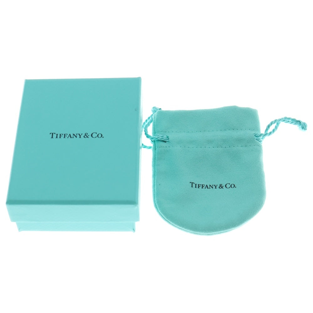 TIFFANY & Co.(ティファニー) Tスマイル ミニ ピンクサファイヤ付チェーンネックレス ペンダント Au750WG ホワイトゴールド レディース