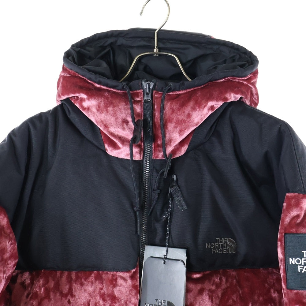 THE NORTH FACE(ザノースフェイス) BLACK SERIES Velvet Collection VELVET NUPTSE ブラックシリーズ ベルベット コレクション ベロア ヌプシ ダウンジャケット レッド