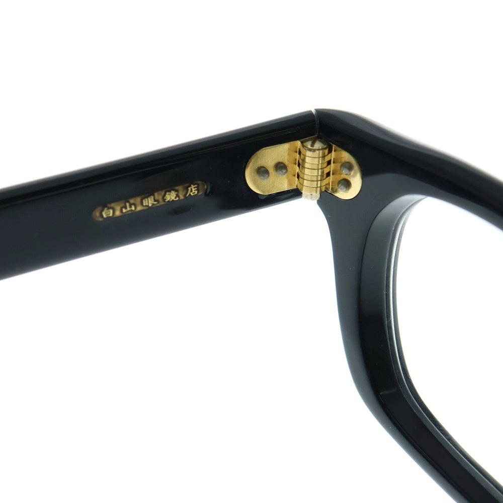 TENDERLOIN(テンダーロイン) ×白山眼鏡店 IN THE WIND ウェリントン サングラス アイウェア ブラック/ゴールド