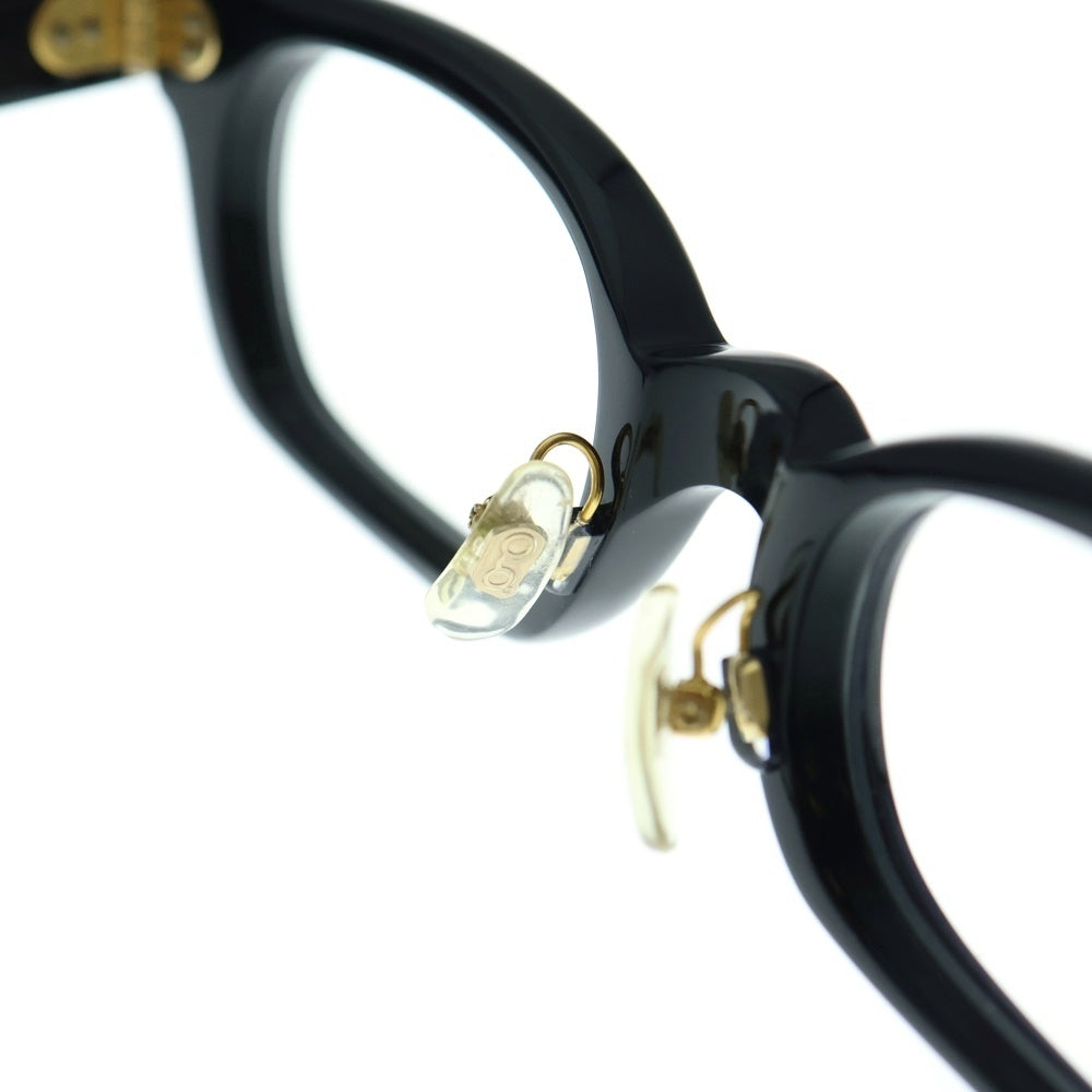 TENDERLOIN(テンダーロイン) ×白山眼鏡店 IN THE WIND ウェリントン サングラス アイウェア ブラック/ゴールド