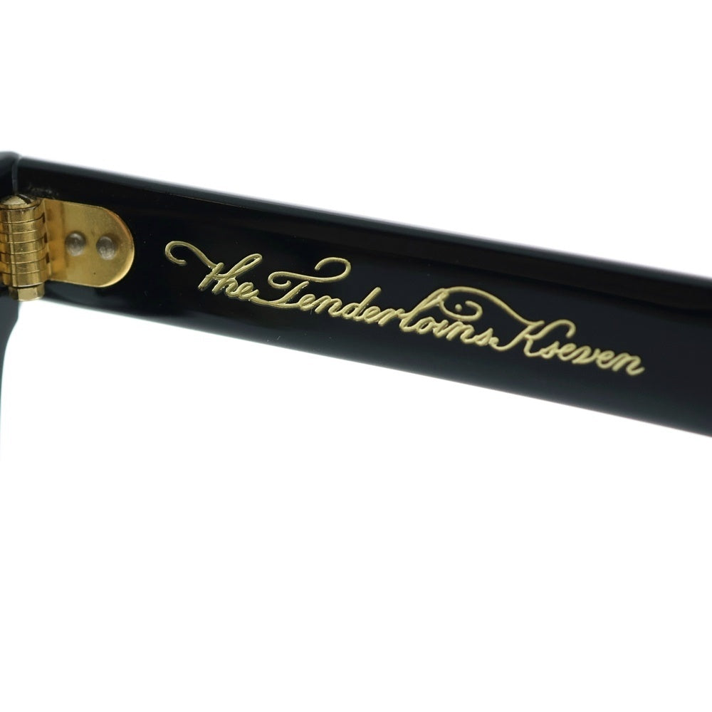 TENDERLOIN(テンダーロイン) ×白山眼鏡店 IN THE WIND ウェリントン サングラス アイウェア ブラック/ゴールド