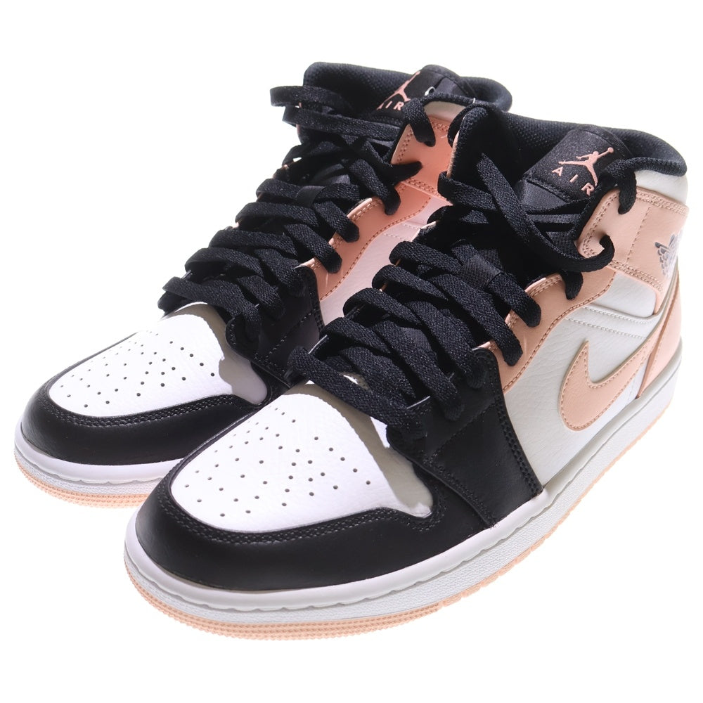 NIKE(ナイキ) AIR JORDAN 1 MID エアジョーダン1 ミッドカットスニーカー ブラック/ピンク US9/27cm 554724-133