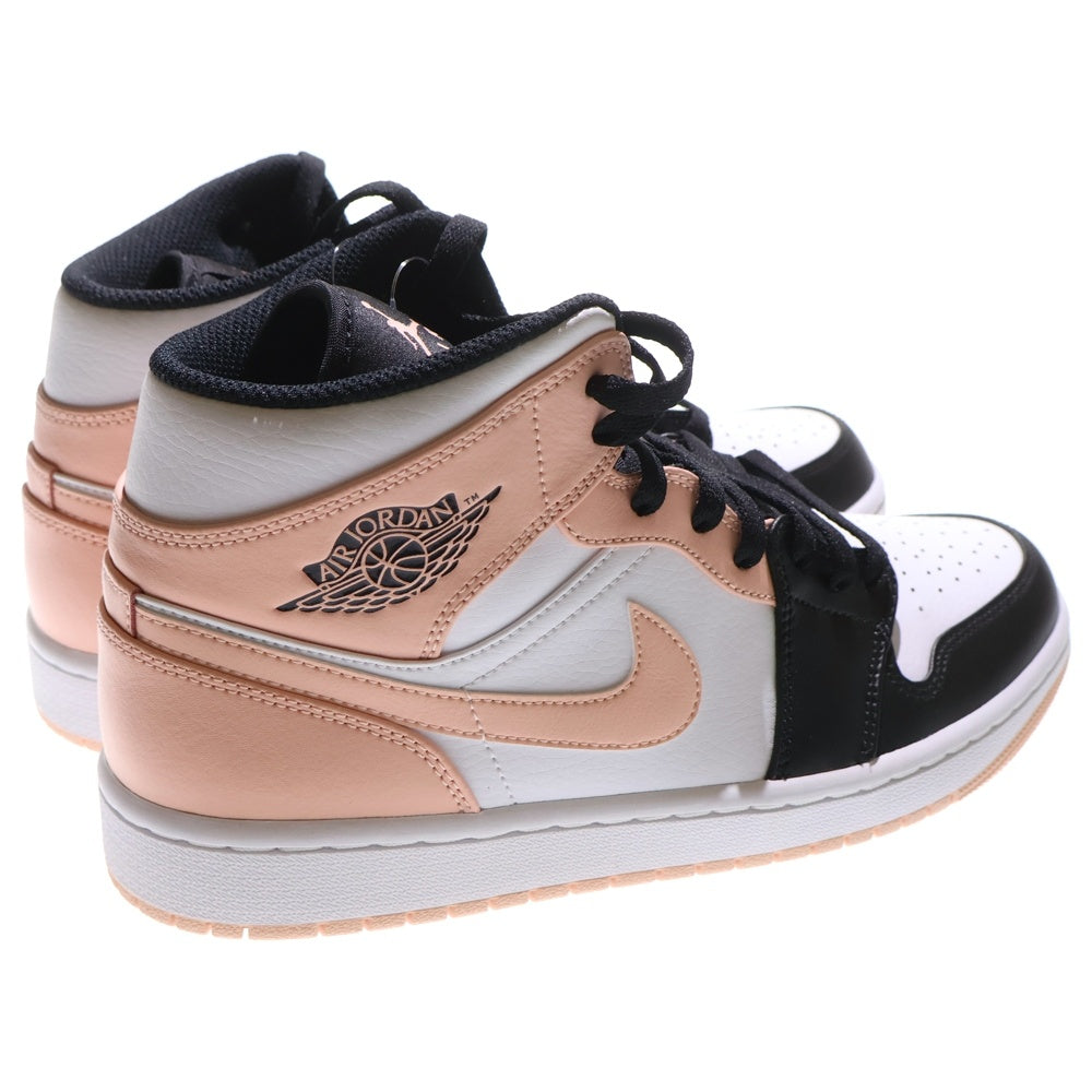 NIKE(ナイキ) AIR JORDAN 1 MID エアジョーダン1 ミッドカットスニーカー ブラック/ピンク US9/27cm 554724-133