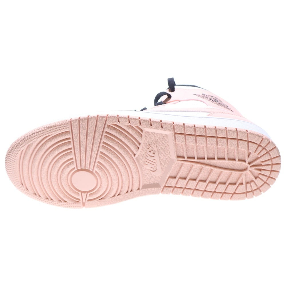 NIKE(ナイキ) AIR JORDAN 1 MID エアジョーダン1 ミッドカットスニーカー ブラック/ピンク US9/27cm 554724-133