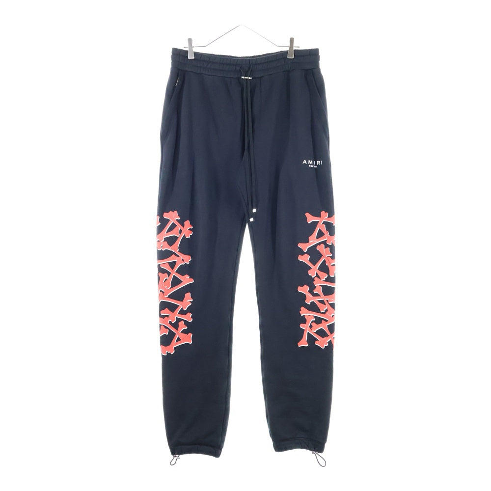 AMIRI(アミリ) ボーン プリント スウェットパンツ ブラック