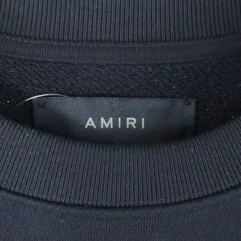 AMIRI(アミリ) Preemo Logo プリーモロゴクルーネックスウェットトレーナー ブラック