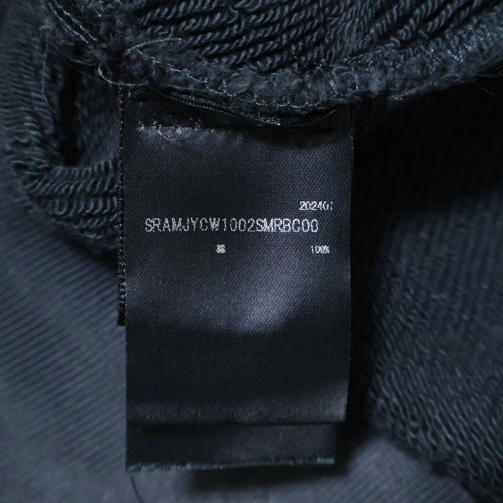 AMIRI(アミリ) MA Logo SHOTGUN Crewneck フロントロゴ ショットガン加工 クルーネックスウェットトレーナー ブラック