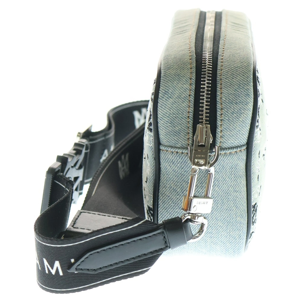 AMIRI(アミリ) 23AW バンダナ ペイズリー カメラバッグ ショルダーバッグ インディゴ