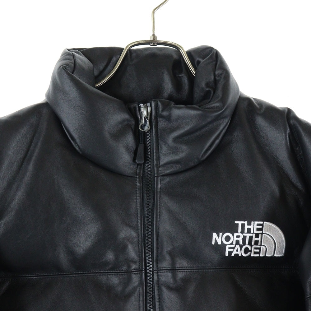 SUPREME(シュプリーム) 17AW Leather Nuptse Jacket レザーヌプシダウンジャケット ブラック ND917021
