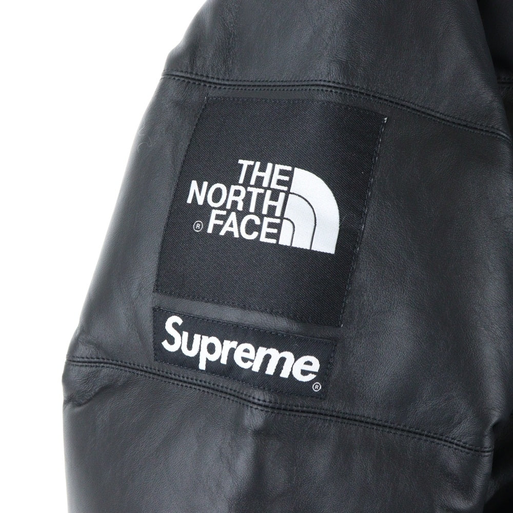 SUPREME(シュプリーム) 17AW Leather Nuptse Jacket レザーヌプシダウンジャケット ブラック ND917021