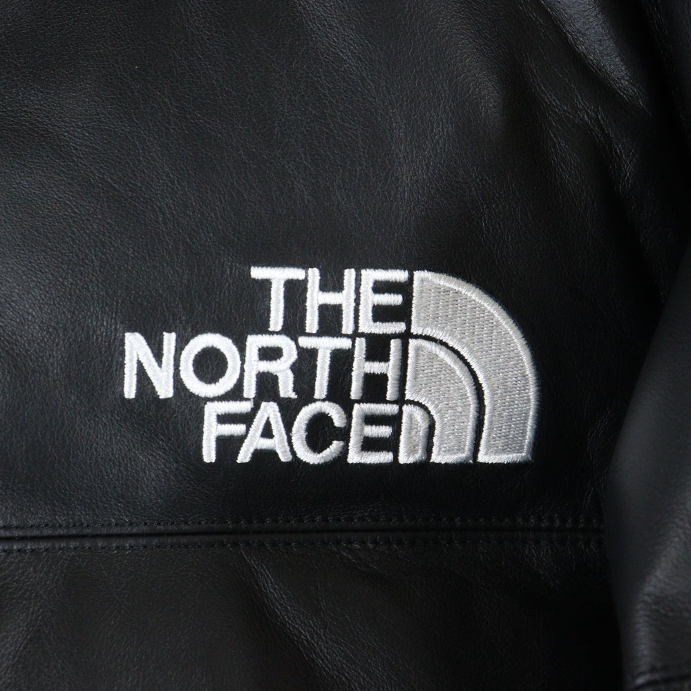 SUPREME(シュプリーム) 17AW Leather Nuptse Jacket レザーヌプシダウンジャケット ブラック ND917021