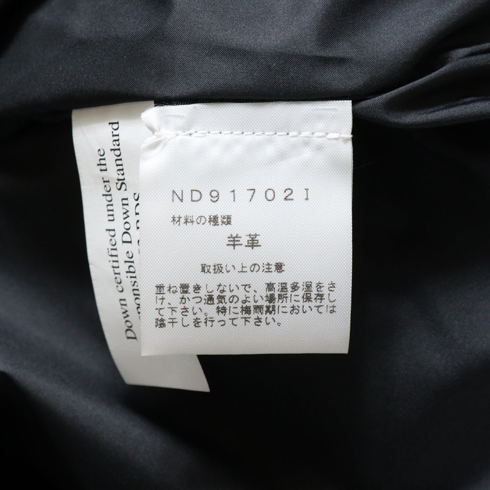 SUPREME(シュプリーム) 17AW Leather Nuptse Jacket レザーヌプシダウンジャケット ブラック ND917021