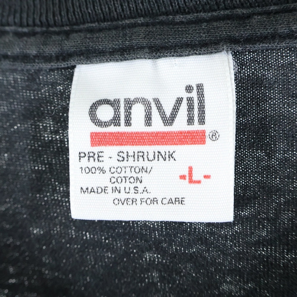 VINTAGE(ヴィンテージ) 90S Budweiser 3 FROGS YOUR PAD OR MINE 両面プリント クルーネック半袖Tシャツ カットソー ブラック