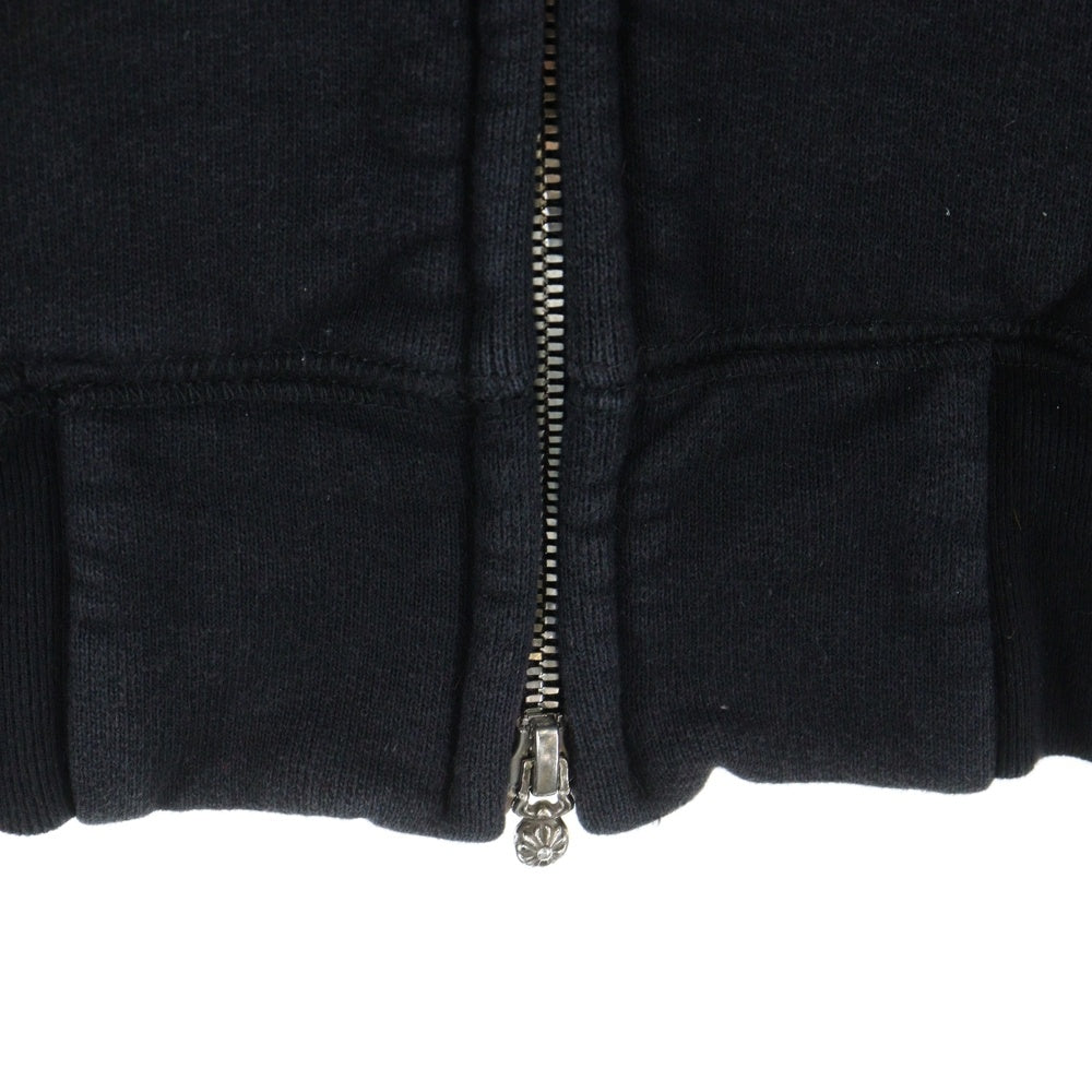 CHROME HEARTS(クロムハーツ) SAILIN ON ZIP HD セメタリークロス刺繍 ジップアップパーカー ブラック/シルバー