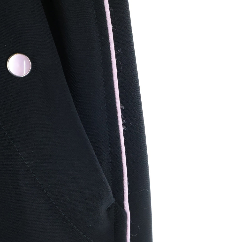 Needles(ニードルス) PIPING COWBOY PANTS パイピング カウボーイ フレア トラックパンツ ブラック/ピンク KP123